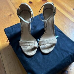 Schutz cork high heel